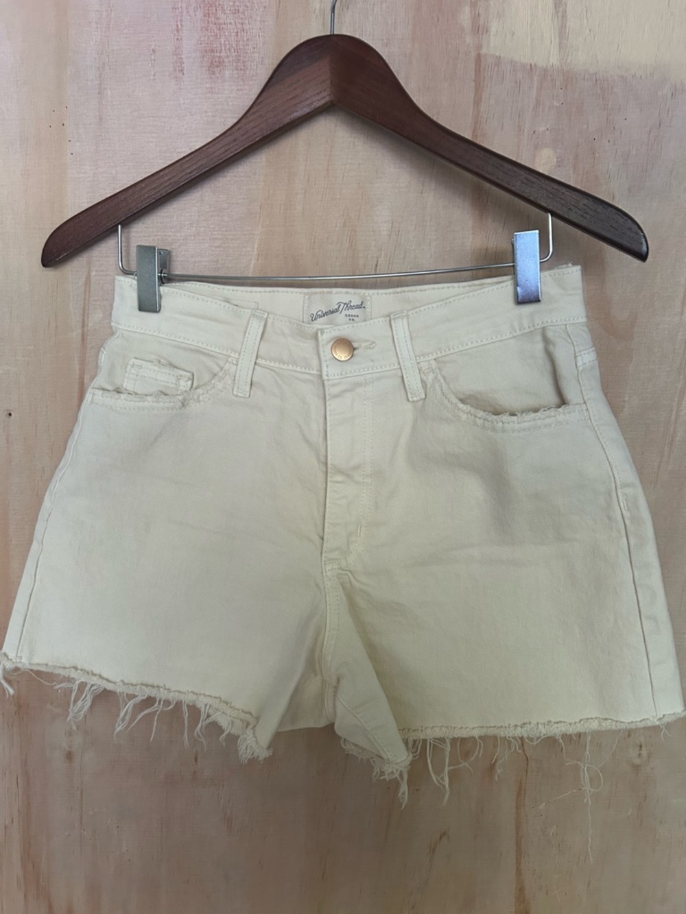 Universal Thread Light Cream Denim Cutoff Shorts